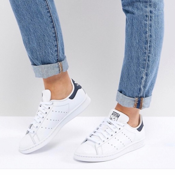 adidas Shoes - Adidas Stan Smith Shoes Navy and White